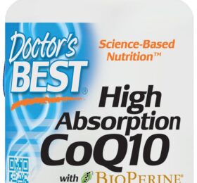 Doctor’s Best High Absorption CoQ10 with BioPerine, 100mg – 60 caps