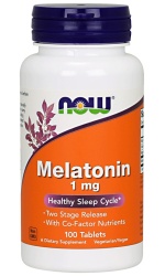 NOW Foods Melatonin, 1mg – 100 tab