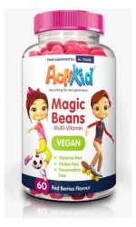 ActiKid Magic Beans Multi-Vitamin – Vegan, Red Berries – 60 beans