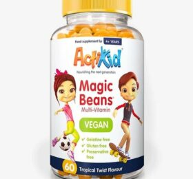 ActiKid Magic Beans Multi-Vitamin – Vegan, Tropical Twist – 60 beans