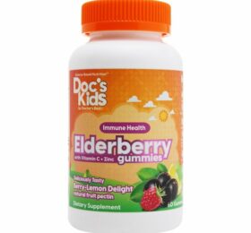 Doctor’s Best Children’s Elderberry Gummies, Berry Lemon Delight – 60 gummies