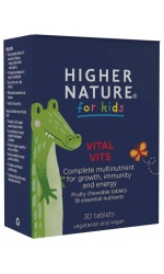 Higher Nature Vital Vits for Kids Chewables, Fruit Flavour – 30 tab