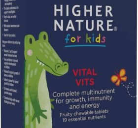 Higher Nature Vital Vits for Kids Chewables, Fruit Flavour – 30 tab