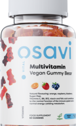 Osavi Multivitamin Vegan Gummy Bear, Orange Raspberry Blueberry – 60 gummies