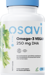 Osavi Omega-3 Vegan, 250mg DHA – 120 vegan softgels