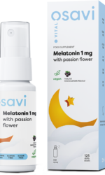 Osavi Melatonin with Passion Flower Oral Spray, 1mg (Blackcurrant) – 25 ml