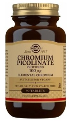 Solgar Chromium Picolinate, 100mcg – 90 tab