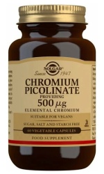 Solgar Chromium Picolinate, 500mcg – 60 caps