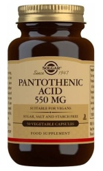 Solgar Pantothenic Acid, 550mg – 50 caps