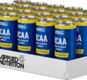 Applied Nutrition BCAA Amino-Hydrate + Energy Cans, Cloudy Lemonade – 24×330 ml