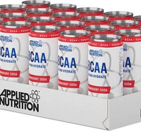 Applied Nutrition BCAA Amino-Hydrate Cans, Strawberry Soda – 24×330 ml