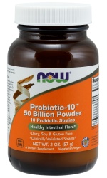 NOW Foods Probiotic-10, 50 Billion Powder – 57g
