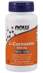 NOW Foods L-Carnosine, 500mg – 50 caps