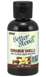 NOW Foods Better Stevia Liquid, Cinnamon Vanilla – 59 ml