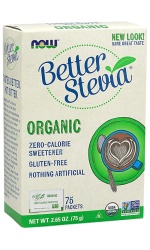 NOW Foods Better Stevia Packets, Organic – 75 packets