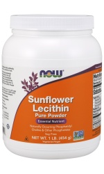 NOW Foods Sunflower Lecithin, Pure Powder – 454g