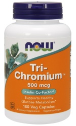 NOW Foods Tri-Chromium, 500mcg – 180 caps