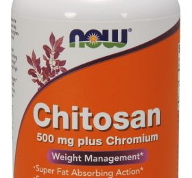 NOW Foods Chitosan, 500mg Plus Chromium – 240 caps