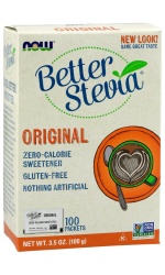 NOW Foods Better Stevia Packets, Original – 100 packets