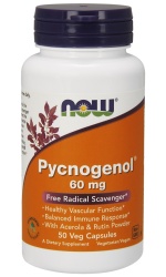 NOW Foods Pycnogenol with Acerola & Rutin Powder, 60mg – 50 caps