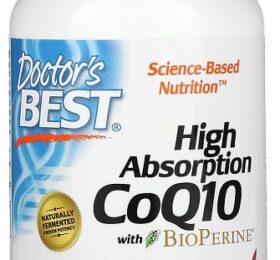 Doctor’s Best High Absorption CoQ10 with BioPerine, 200mg – 180 caps