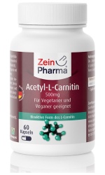 Zein Pharma Acetyl-L-Carnitine, 500mg – 60 caps