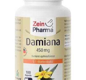 Zein Pharma Damiana, 450mg – 100 caps
