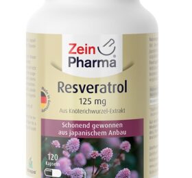 Zein Pharma Resveratrol, 125mg – 120 caps