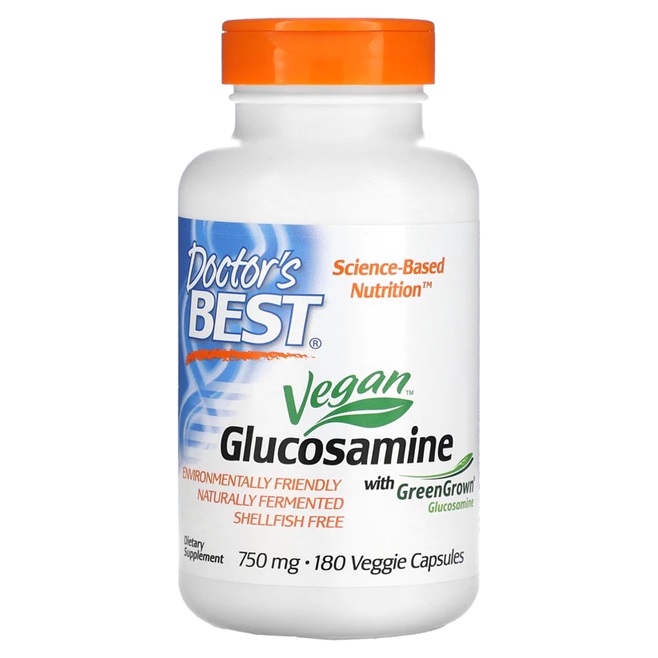 Doctor's Best Vegan Glucosamine Sulfate with GreenGrown, 750mg (180 caps)