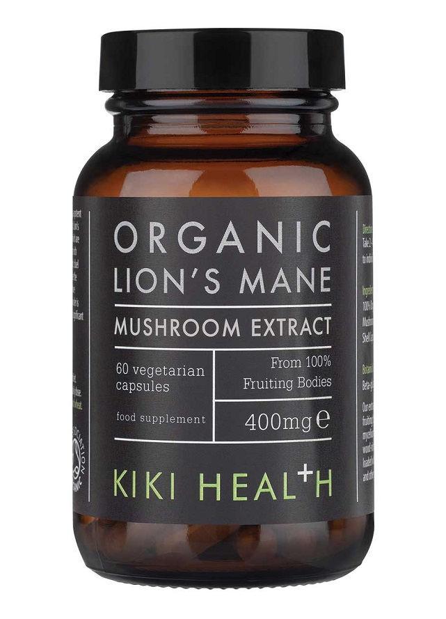 KIKI Health Lion's Mane's Extract Organic, 400mg (60 caps)