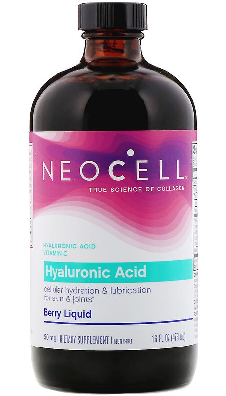NeoCell Hyaluronic Acid, Blueberry Liquid - 473 ml.