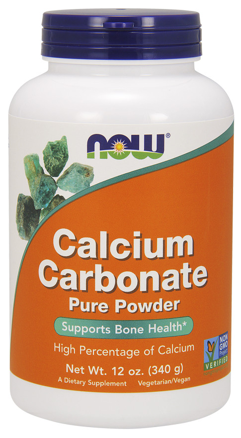 NOW Foods Calcium Carbonate, Pure Powder (340g)