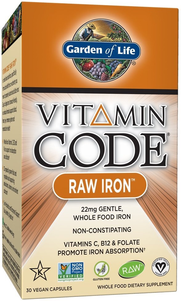 Garden of Life Vitamin Code RAW Iron (30 caps)