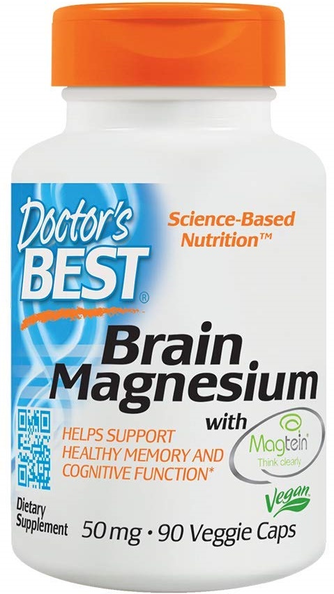 Doctor's Best Brain Magnesium with Magtein, 50mg (90 caps)