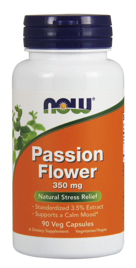 NOW Foods Passion Flower, 350mg (90 caps)