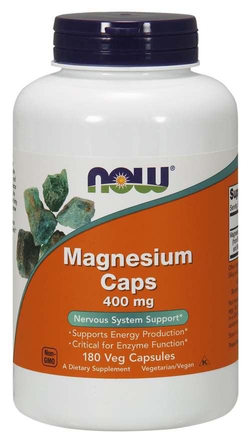 NOW Foods Magnesium, 400mg (180 caps)