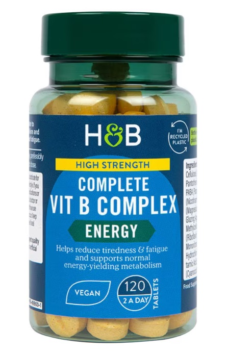 Holland & Barrett High Strength Complete Vit B Complex Energy - 120 Tabs