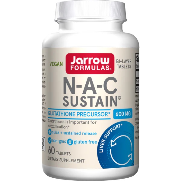 Jarrow Formulas N-A-C Sustain, 600mg - 60 tabs