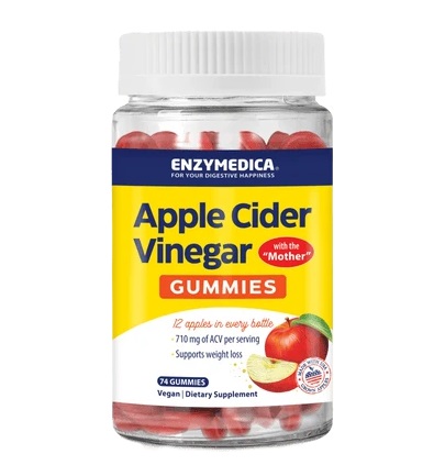 Enzymedica Apple Cider Vinegar Gummies - 74 gummies