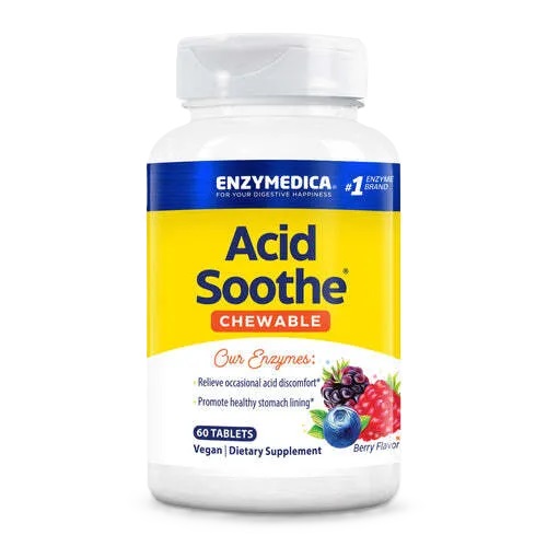 Enzymedica Acid Soothe Chewable, Berry - 60 tablets