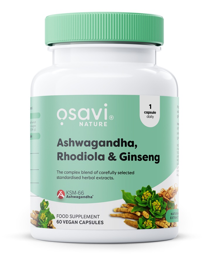 Osavi Ashwagandha + Rhodiola & Ginseng - 60 vegan caps