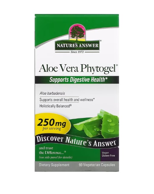 Nature's Answer Aloe Vera, 250mg - 90 vcaps