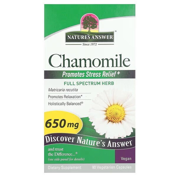 Nature's Answer Chamomile, 650mg - 90 vcaps