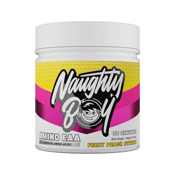 Naughty Boy Amino EAA, Fizzy Peach Sweets - 345g