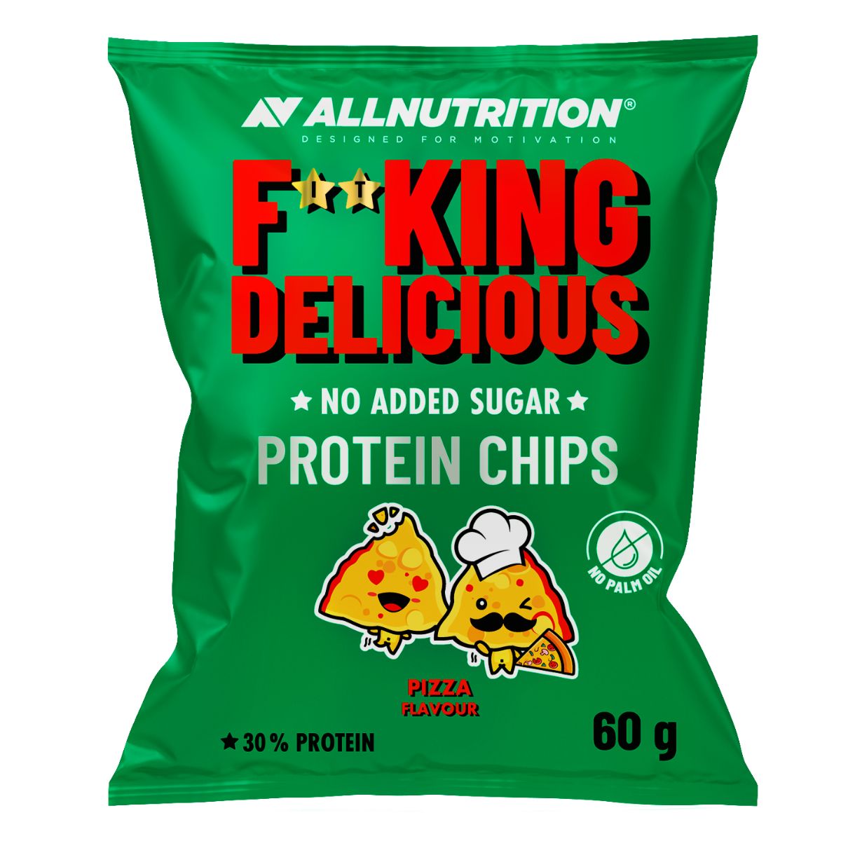 Allnutrition Fitking Delicious Protein Chips, Pizza - 60g