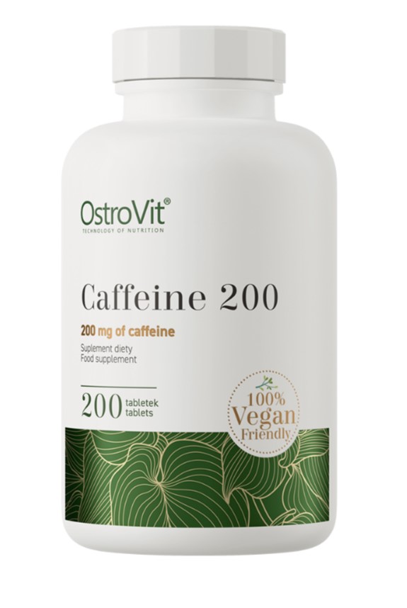 OstroVit Caffeine 200, 200mg - 200 tablets